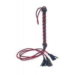 Μαστίγιο με 3 Ουρές Three Tail Tassel 76 cm Flogger - Κόκκινο/Μαύρο