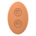 Ασύρματος Δονητής Ζευγαριών Glam Silicone Remote Controlled Couples Vibrator - Πορτοκαλί by Sexopolis