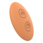 Ασύρματος Δονητής Ζευγαριών Glam Silicone Remote Controlled Couples Vibrator - Πορτοκαλί by Sexopolis