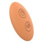 Ασύρματος Δονητής Ζευγαριών Glam Silicone Remote Controlled Couples Vibrator - Πορτοκαλί by Sexopolis