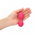 Ασύρματος Δονητής Σιλικόνης Loveline Silicone Vibrating Kegel Ball - Κόκκινο by Sexopolis