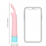 Μίνι Κλειτοριδικός Δονητής Κουνελάκι Mini Rabbit Ears Clitoral Vibrator - Ροζ by Sexopolis