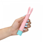 Μίνι Κλειτοριδικός Δονητής Κουνελάκι Mini Rabbit Ears Clitoral Vibrator - Ροζ by Sexopolis