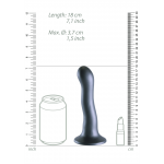 Κυρτό Dildo Σιλικόνης Curvy Silicone Ultra Soft G-Spot Dildo 17 cm - Γκρι by Sexopolis