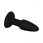 Anal Collection Ranna Large Silicone Butt Plug - Black by Sexopolis