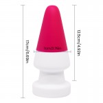 Anal Collection Butt Destroyer Huge Silicone Butt Plug - Multicolour by Sexopolis