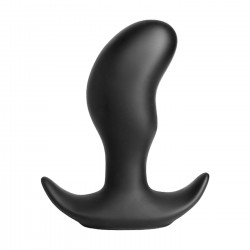 Anal Collection Butt Rocker Large Curved Silicone Butt Plug - Black