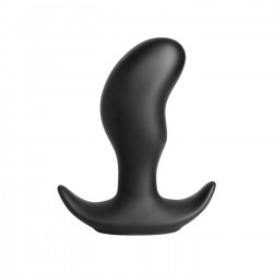 Anal Collection Butt Rocker Medium Curved Silicone Butt Plug - Black by Sexopolis