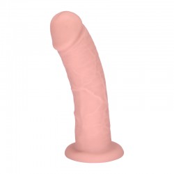 Sirius 23 cm Curved Realistic Silicone Dildo with Suction Cup - Flesh