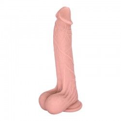 Vander 22,5cm Silicone Realistic Dildo with Balls & Suction Cup - Flesh