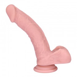 Marco 20 cm Realistic Silicone Dildo with Balls & Suction Cup - Flesh