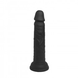 Blake 17 cm Realistic Silicone Dildo with Suction Cup - Black