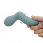 Sexopolis Wellness Ergonomic Premium Silicone Massage Wand Vibrator - Blue by Sexopolis