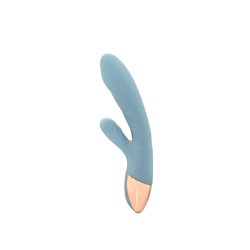 Sexopolis Wellness Treasure Heating Premium Silicone Curved Rabbit Vibrator - Blue by Sexopolis