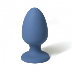 Sexopolis Wellness Large Weighted Premium Silicone Butt Plug with Suction Cup - Blue by Sexopolis