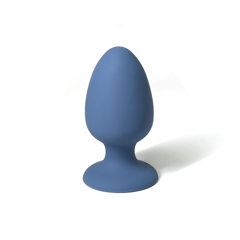 Sexopolis Wellness Medium Weighted Premium Silicone Butt Plug with Suction Cup - Blue by Sexopolis