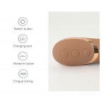 Sexopolis Wellness Anya Premium Silicone Rabbit G-Spot Vibrator with Clitoral Suction - Brown by Sexopolis