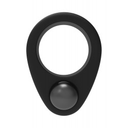 Δαχτυλίδι Πέους Σιλικόνης με Μεταλλικό Βάρος Ramrod Silicone Cock Ring with Metal Weight - Μαύρο