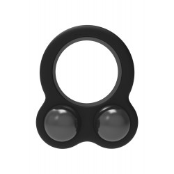 Δαχτυλίδι Πέους Σιλικόνης με Μεταλλικά Βάρη Ramrod Silicone Cock Ring with Metal Weights - Μαύρο
