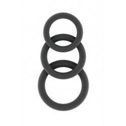 Σετ Δαχτυλίδια Σιλικόνης No. 25 Silicone Cock Ring 3 Piece Set - Γκρι