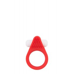 Lit-Up Silicone Stimu Ring 1 - Red | Vibrating Cock Rings