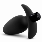 Anal Adventures Platinum Vibrating Saddle Butt Plug - Black by Sexopolis