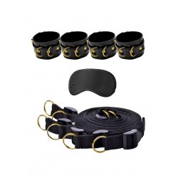 Σετ Δεσίματος Κρεβατιού Bed Binding Restraint System Limited Edition - Μαύρο/Χρυσό by Sexopolis