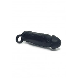 Meaty Cock Extender with Ring - Black | Penis Extenders
