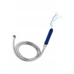 Ακροφύσιο με Μεταλλικό Σπιράλ Κλύσμα The Cleaner Shower Anal Douche Set Hose with Spiral 15 cm - Μπλε by Sexopolis