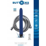 Ακροφύσιο με Μεταλλικό Σπιράλ Κλύσμα The Cleaner Shower Anal Douche Set Hose with Spiral 15 cm - Μπλε by Sexopolis