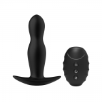 Arlo Remote Controlled Prostate Silicone Vibrator - Black by Sexopolis