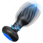 Liv App Controlled LED Light Rotating Butt Plug - Black by Sexopolis