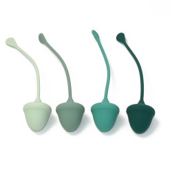 Sexopolis Wellness Kegel Exerciser Cherry Premium Silicone Kegel Balls Set - Green