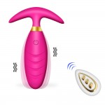 Felix 10 Function Remote Controlled Silicone Vibrating Butt Plug - Pink by Sexopolis