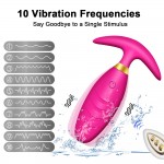 Felix 10 Function Remote Controlled Silicone Vibrating Butt Plug - Pink by Sexopolis