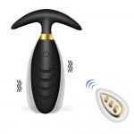 Ασύρματη Δονούμενη Σφήνα Σιλικόνης Felix 10 Function Remote Controlled Silicone Vibrating Butt Plug - Μαύρη by Sexopolis