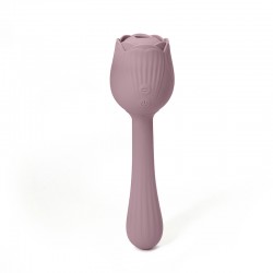 Sexopolis Wellness Rose Collection 2 in 1 Classic & Clitoral Suction Rose Stimulator - Purple