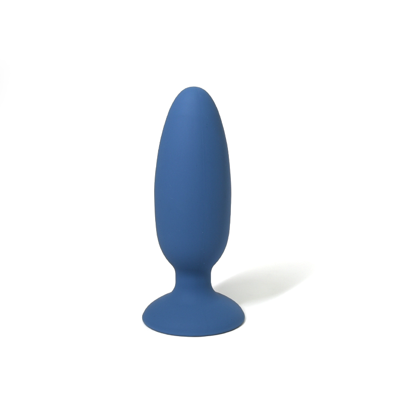 Sexopolis Wellness Slim Weighted Premium Silicone Butt Plug with Suction Cup - Blue by Sexopolis