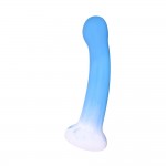 Κυρτό Dildo Σιλικόνης με Βεντούζα Nikita 18 cm Curved Classic Silicone Dildo with Suction Cup - Μπλε by Sexopolis