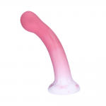 Κυρτό Dildo Σιλικόνης με Βεντούζα Nikita 18 cm Curved Classic Silicone Dildo with Suction Cup - Ροζ by Sexopolis