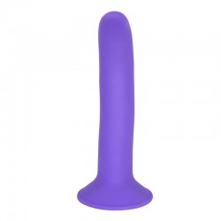 Λείο Dildo Σιλικόνης με Βεντούζα Gaia 19,3 cm Classic Smooth Silicone Dildo with Suction Cup - Μωβ