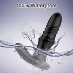 Magnus App Controlled Thrusting Silicone Prostate Vibrator - Black by Sexopolis