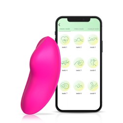 Ασύρματος Δονητής Εσωρούχου με Application Panty Silicone App Based Vibrator - Ροζ