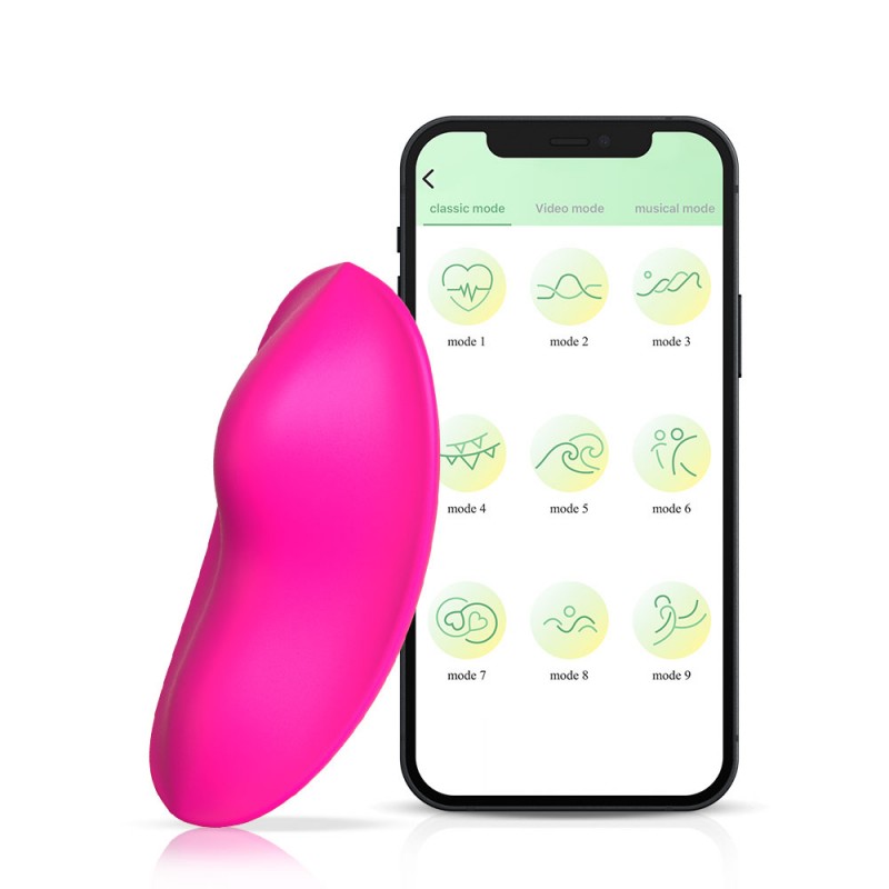 Ασύρματος Δονητής Εσωρούχου με Application Panty Silicone App Based Vibrator - Ροζ by Sexopolis